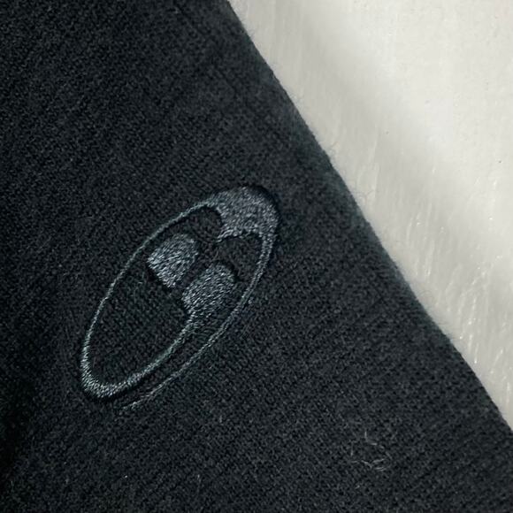 NWOT ICEBREAKER Sweater Women L Black Merino-Wool 175Tech 1/4Zip MockNeck LongSl - Picture 6 of 10